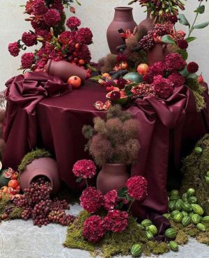 چیدمان میز یلدا لوکس