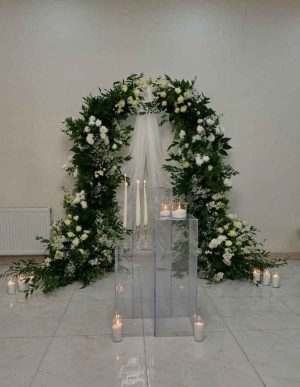 گل آرایی ساده و مینیمال بله برون